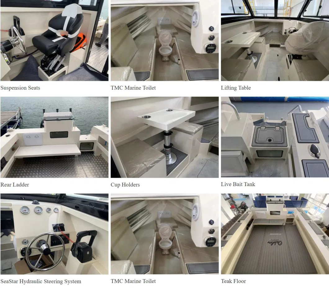 High Performance 6m Offshore Easycraft Aluminum Welded Fising Boat