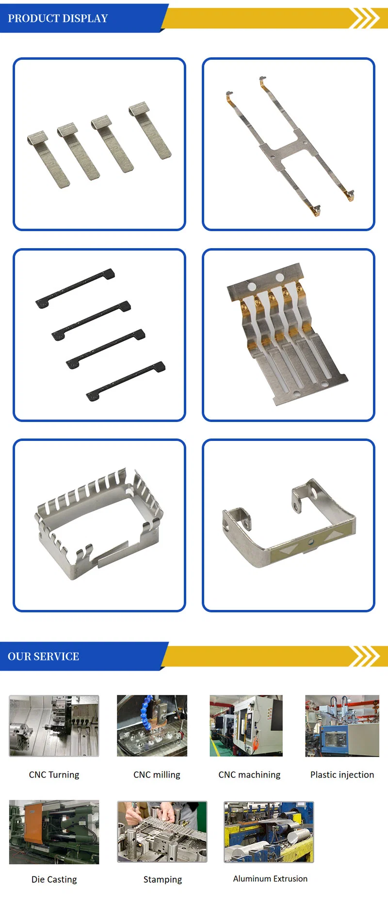 Sheet Metal Processing of Stamping Parts / Stainless Steel Bending Stamping Parts